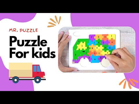 Jigsaw Puzzle Base on Alphabetical Order, Truck Edition | puzzle for kids | Mr. Puzzle