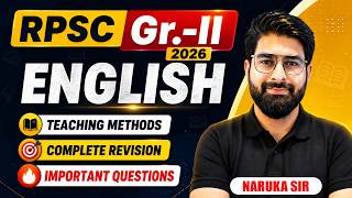 RPSC Grade 2 English 2026 | Teaching Methods Complete Revision | Important Questions | 2nd Grade En.
