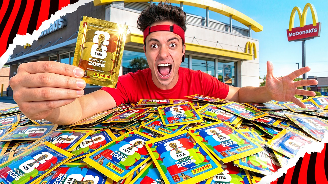 COMPREI 1000 PACOTINHOS DO MC DONALD'S PARA COMPLETAR O ÁLBUM DA COPA