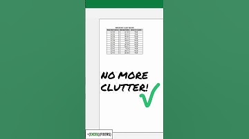 How to Set Print Area in Excel