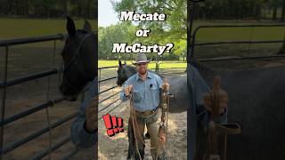 Mecate or McCarty?! #horsetrainingtips #aqhateamwrangler #horsemanship