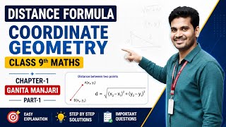 Distance Formula in Coordinate Geometry | Class 9 Maths Chapter-1 | Ganita Manjari Part-1