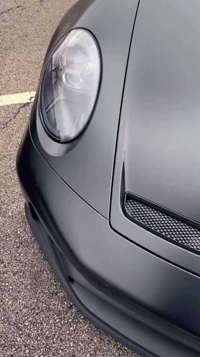 Frozen Black Porsche