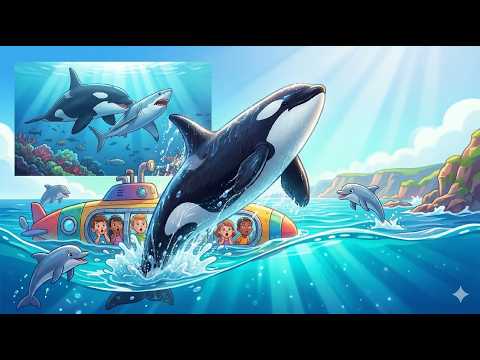 🐋 Killer Whale or Dolphin?! | The Truth About Orcas (Cartoon Ocean Adventure) #scienceforkids #orca