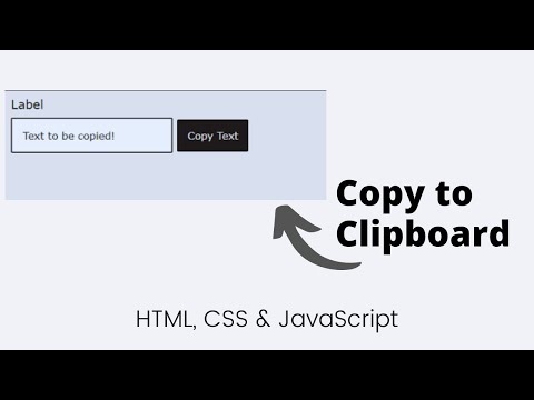 Copy Text to Clipboard Using JavaScript