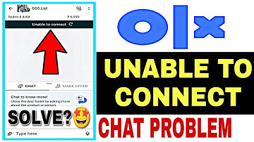 OLX Unable To Connect Problem | OLX Connecting Problem | OLX Not Working Today 2023