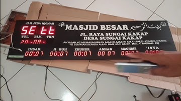 (Short Video) Perbaikan Jam Sholat Digital JWS SEVEN SEGMENT