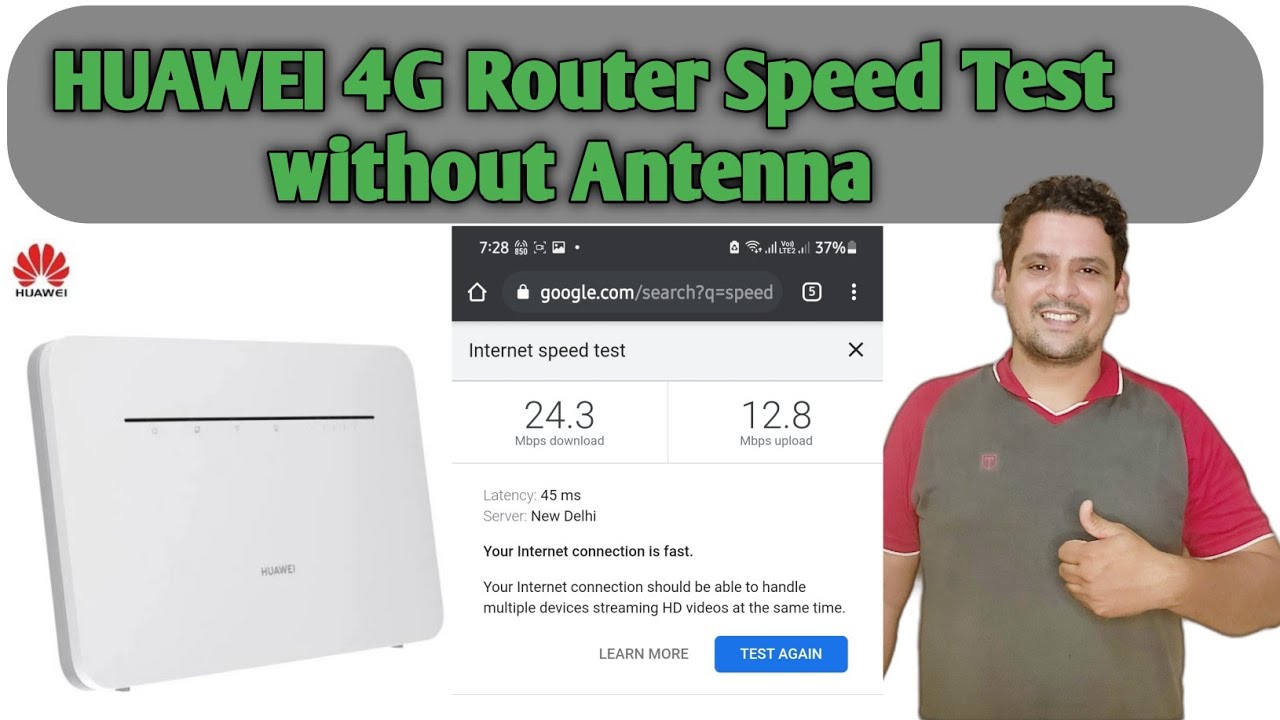 Huawei Router Speed Huawei 4G Router 2S B312 | Internet Speed Test | CPPLUS DVR online ...