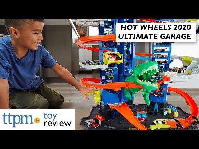 Hot Wheels City Ultimate Garage Playset with 2 Toy Cars & Robo