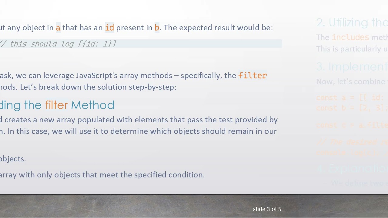 Efficiently Filter Objects in JavaScript Arrays Using includes