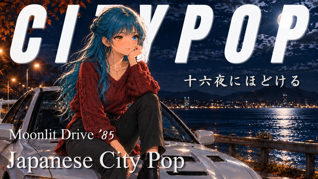 十六夜にほどける | Moonlit Drive '85 | Japanese City Pop | 55MIN