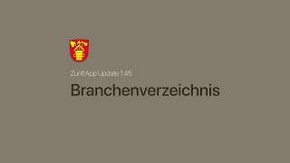 Zunftapp 1.45 Branchenverzeichnis