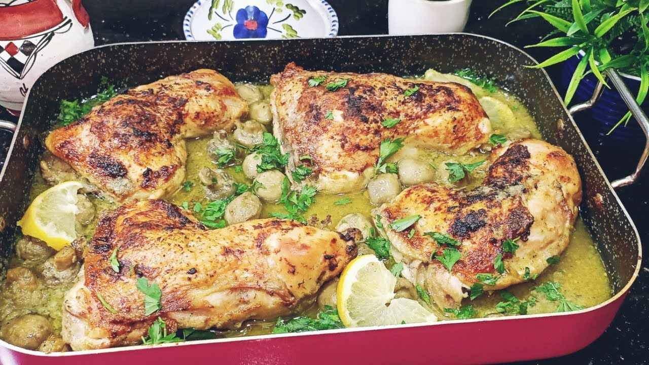 بنة عالمية افخاد الدجاج محمرين بصلصة شامبينيو بنة وطياب زبدة بكل أسرار محال متتمتعوش مع دحمانوس