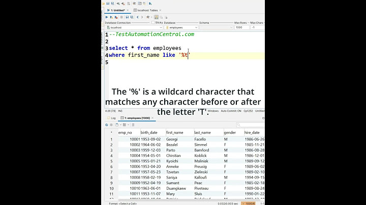 SQL Query To Print the Details of Employees Whose first_name ends with 't' | #SQL #interview