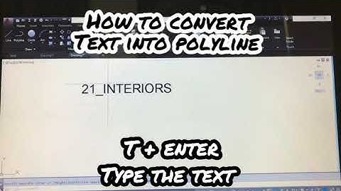 How to convert text into polyline in AUTOCAD |