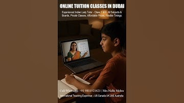 Private Online Tuition Classes in Dubai by Indian Tutor #dubai #onlinetutor #onlinetuition #classes