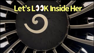 Camera Inside Airplane Turbine Jet Engine #airplane #video #foryou