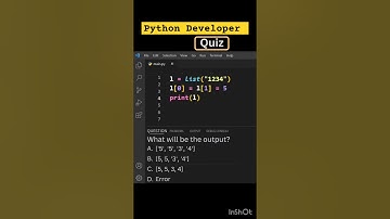 quiz for a python developer part #6 #python #quiz #pythonquiz #listinpython