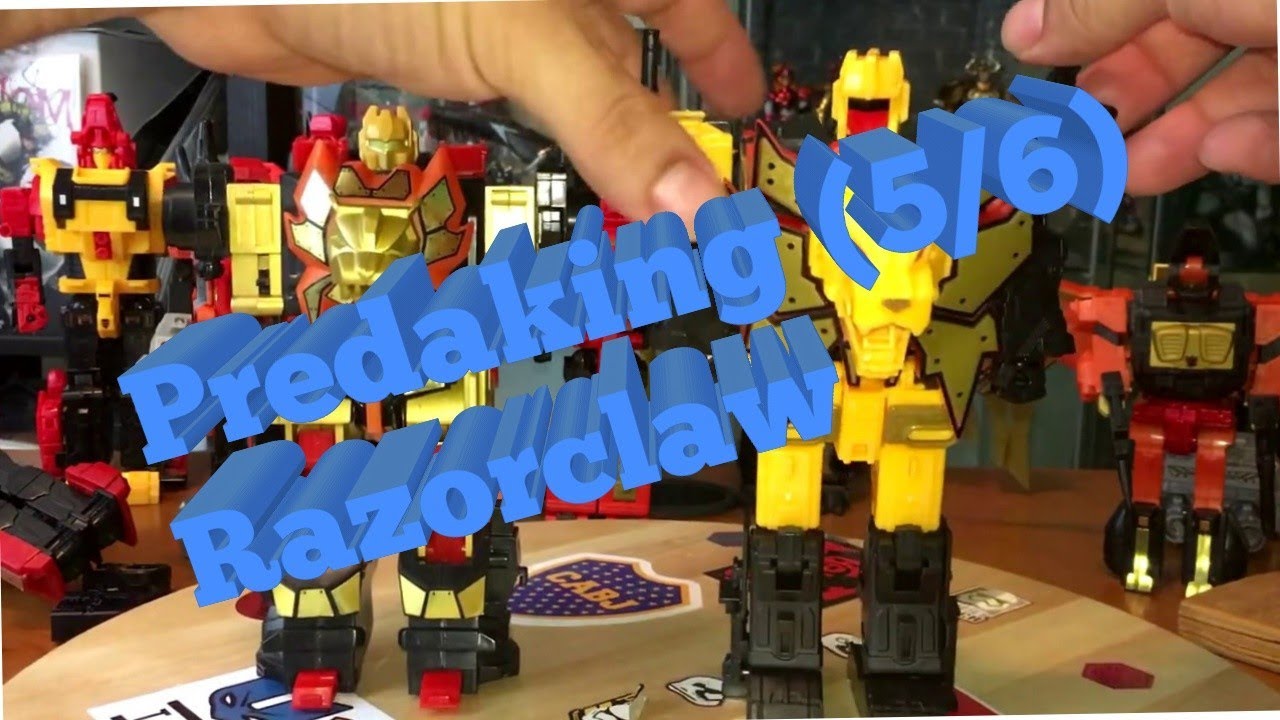 TRANSFORMERS G1 PREDAKING RAZORCLAW (5/6) - YouTube