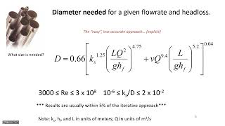 Pipe friction: pipe sizing (spreadsheet), Hazen-Williams examples - CE 331, Class 5 (19 Jan 2024)