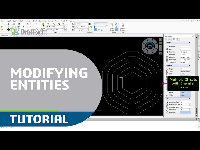 Create Multiple Offsets of Entity with Specific Chamfer Distance from Toolbar