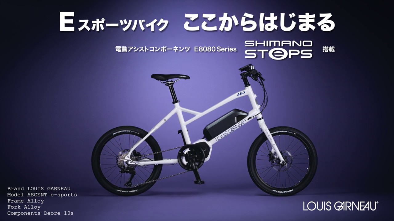 ルイガノ ASCENT e-sports ルイガノ、シマノ製ドライブユニットを搭載するミニベロタイプのe-bike