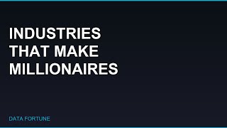 The Highest Paying Industries That Make Millionaires