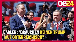 Babler-Attacke auf Kickl: "Brauchen keinen Trump auf österreichisch" | 1. Mai Rede