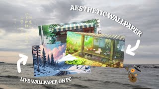How to set live wallpaper on PC / download aesthetic wallpapers for desktop ｡⁠* screenshot 4