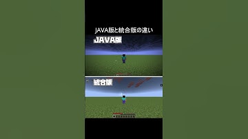 Java版と統合版の違いPart2#minecraft #shorts