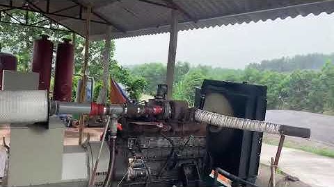 Máy phát điện khí sinh học 125kVA và chạy mang tải với 100% biogas #mayphatdien #biogas #Khisinhhoc