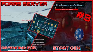 ||ARK MOBILE|| FORAS SERVER - #3 DEFENDENDO FOB E INICIANDO GENETICA - DEFENDIND FOB AND START GEN