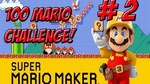 Super Mario Maker! 100 Mario Challenge Part 2 - YoVideogames