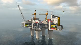 Как устроена газовая/нефтяная морская платформа ?