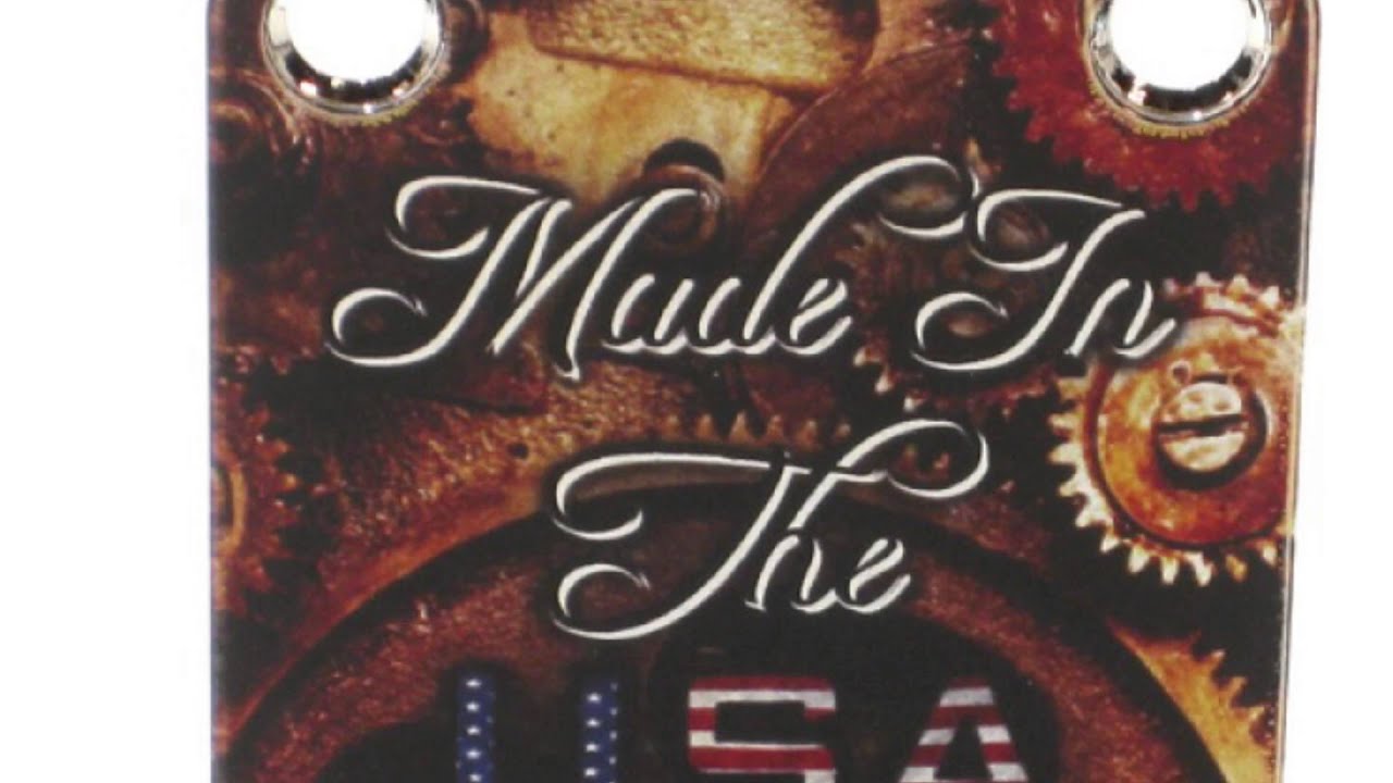 AxetremeCreations Custom Personalized Guitar Neck Plates - COLOR