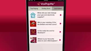 VoxPopMe rewards app. It pays to have an opinion (official video) screenshot 1