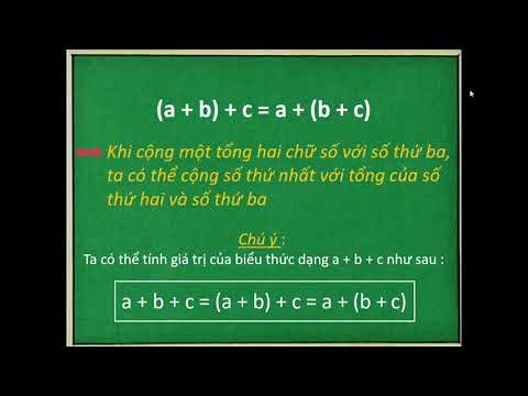 Tiết 35: Tính chất kết hợp của phép cộng (SGK Toán 4 tr 45)