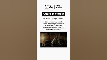 A storm in a teacup