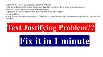 How to Fix Text Paragraph Not Justifying Issue in MS Word || Can