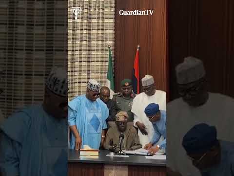 President Tinubu signs