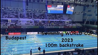 Swimming WORLD CUP 2023 - Budapest - 100m backstroke heats / Světový pohár v plavání 2023 - Budapešť