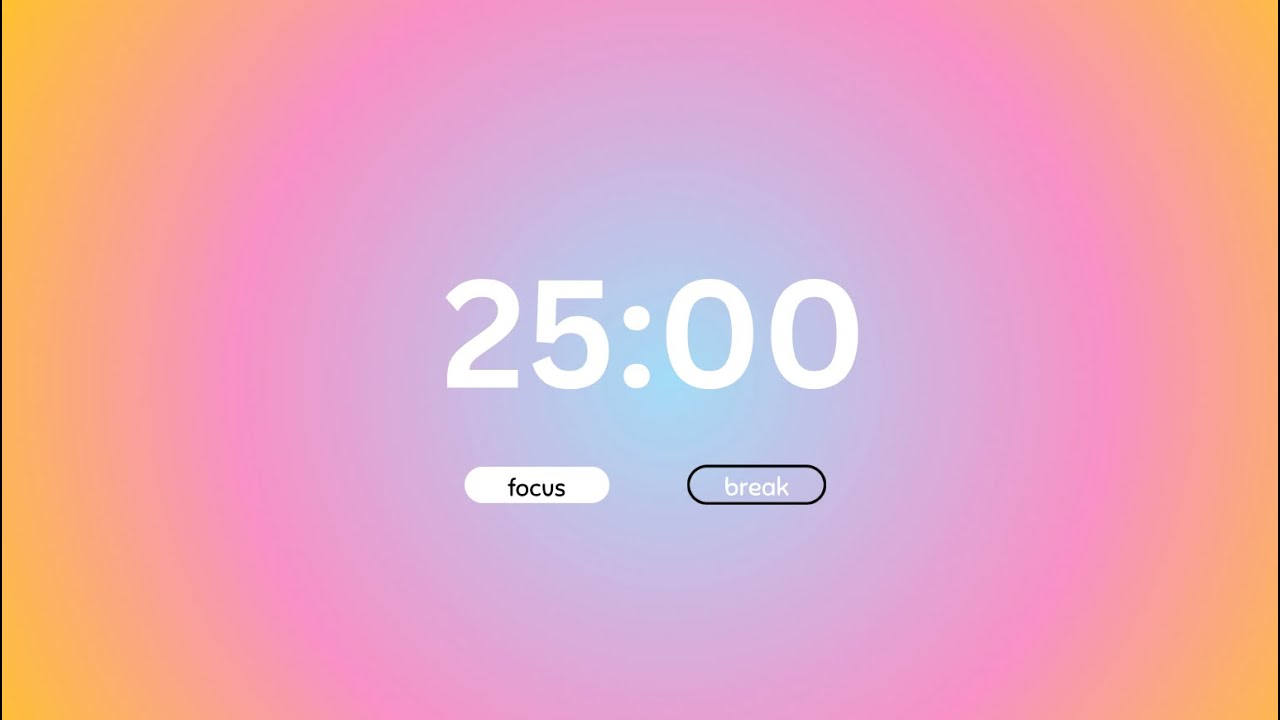 Aura Pomodoro Timer 2x25 min | Study & Work Motivation | Stay Focused + Productive 🧸✨🍓🫐