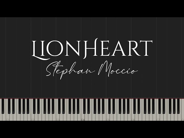 Lionheart - Stephan Moccio (Piano Tutorial) class=