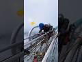 How Does lineman work overhead transmission Conductors? #shorts