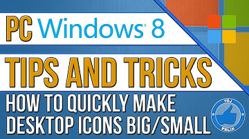 PC Computer Tips: How to Quickly Make Desktop Icons Big/Small