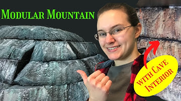 Modular MOUNTAIN Terrain with CAVE INSIDE for Wargaming