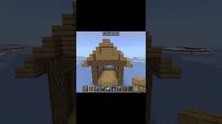 I BUILD A SMALL WOODEN HOUSE IN MINECRAFT. #minecraft #minecraftbuild #minecraftshorts