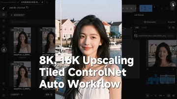 自动版：无压力超高分辨率自适应分块放大与修复工作流