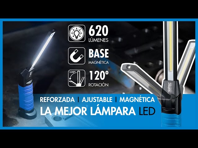 🔦 LAMPARA LED EXTRA-REFROZADA, AJUSTABLE Y MAGNÉTICA 🧰 EQUIPAMIENTO DE TALLER PERFECTO