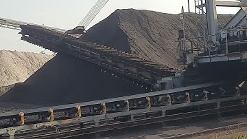 How Stacker Reclaimer Working ||Reclamber Price18- 2- 20 lakh ||How Coal Stacking in Yard ||Handling